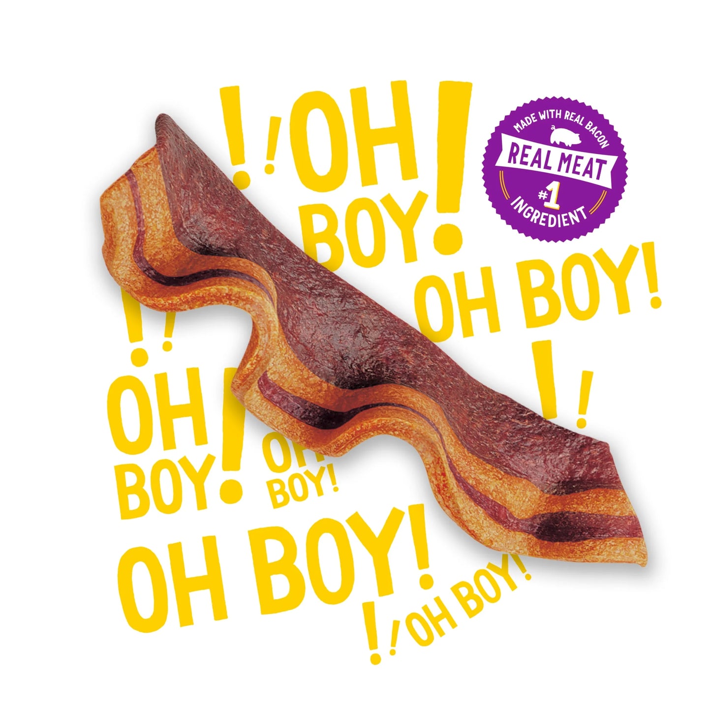 Purina Strips Dog Treats with Real Bacon & Peanut Butter Flavors Tender Chews, 25 Oz Pouch