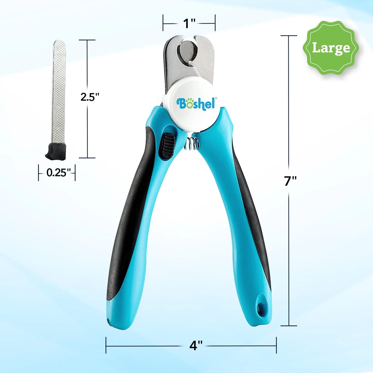 Dog Nail Clippers, Pet Nail Trimmers for Large Dogs with Safety Guard and Toenail File, 1 Count