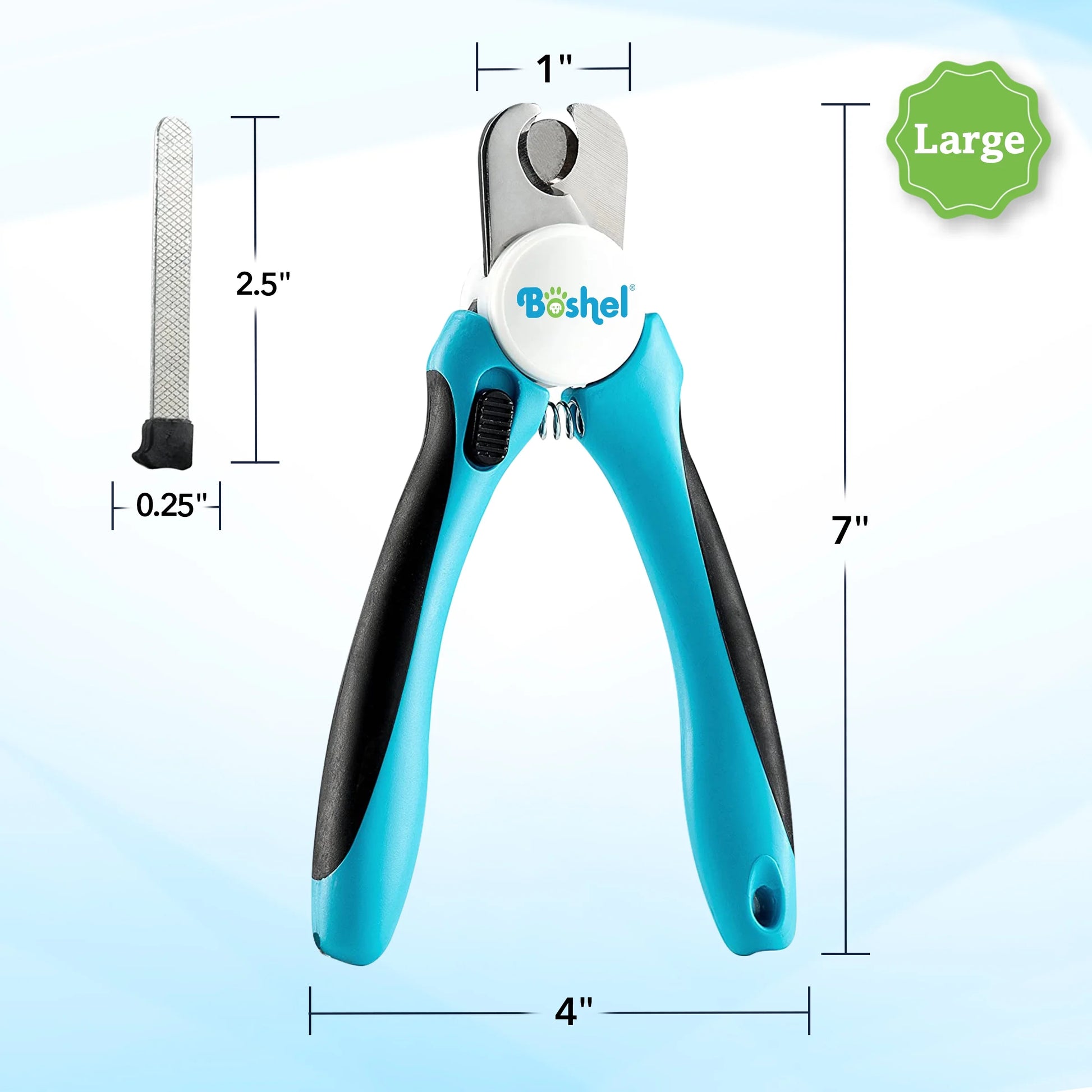 Dog Nail Clippers, Pet Nail Trimmers for Large Dogs with Safety Guard and Toenail File, 1 Count