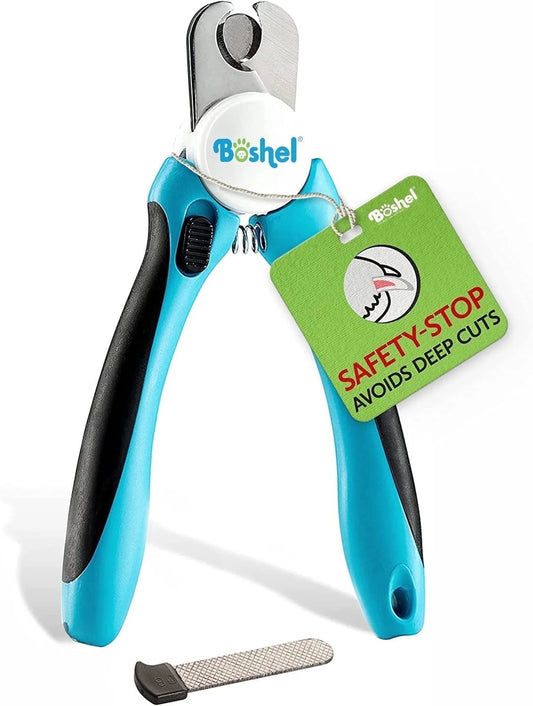 Dog Nail Clippers, Pet Nail Trimmers for Large Dogs with Safety Guard and Toenail File, 1 Count