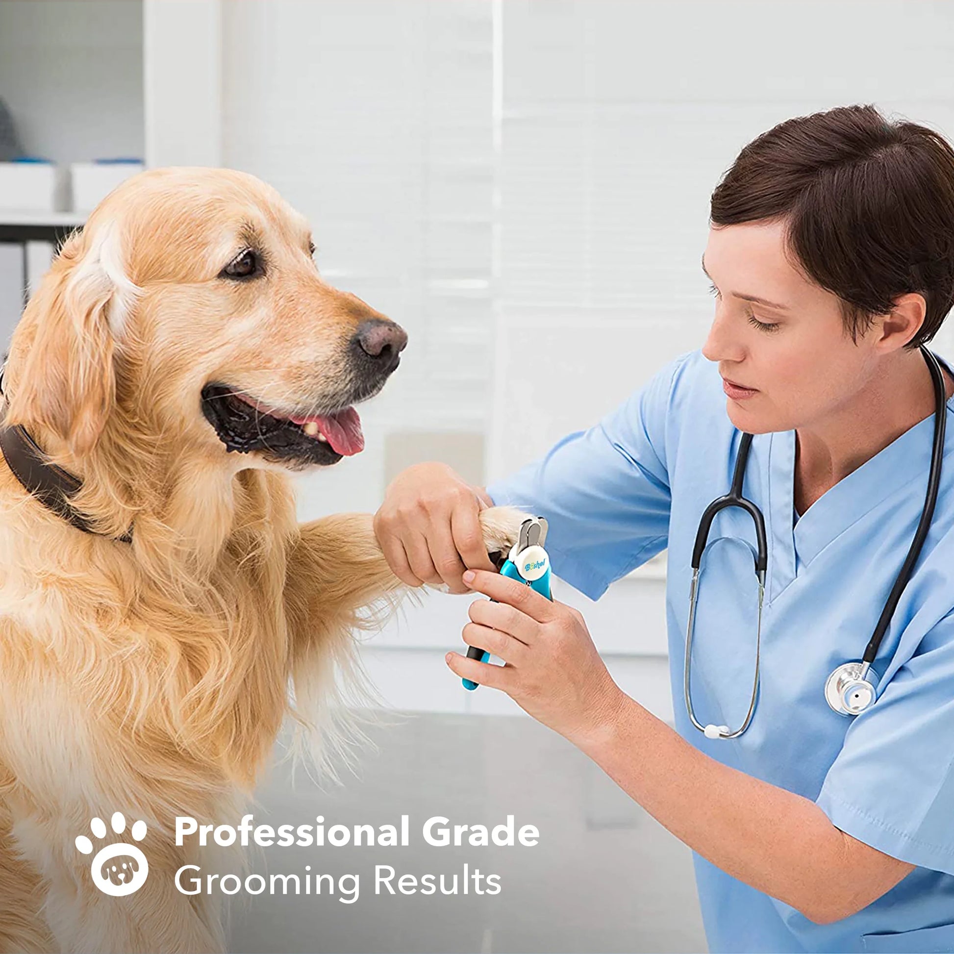 Dog Nail Clippers, Pet Nail Trimmers for Large Dogs with Safety Guard and Toenail File, 1 Count