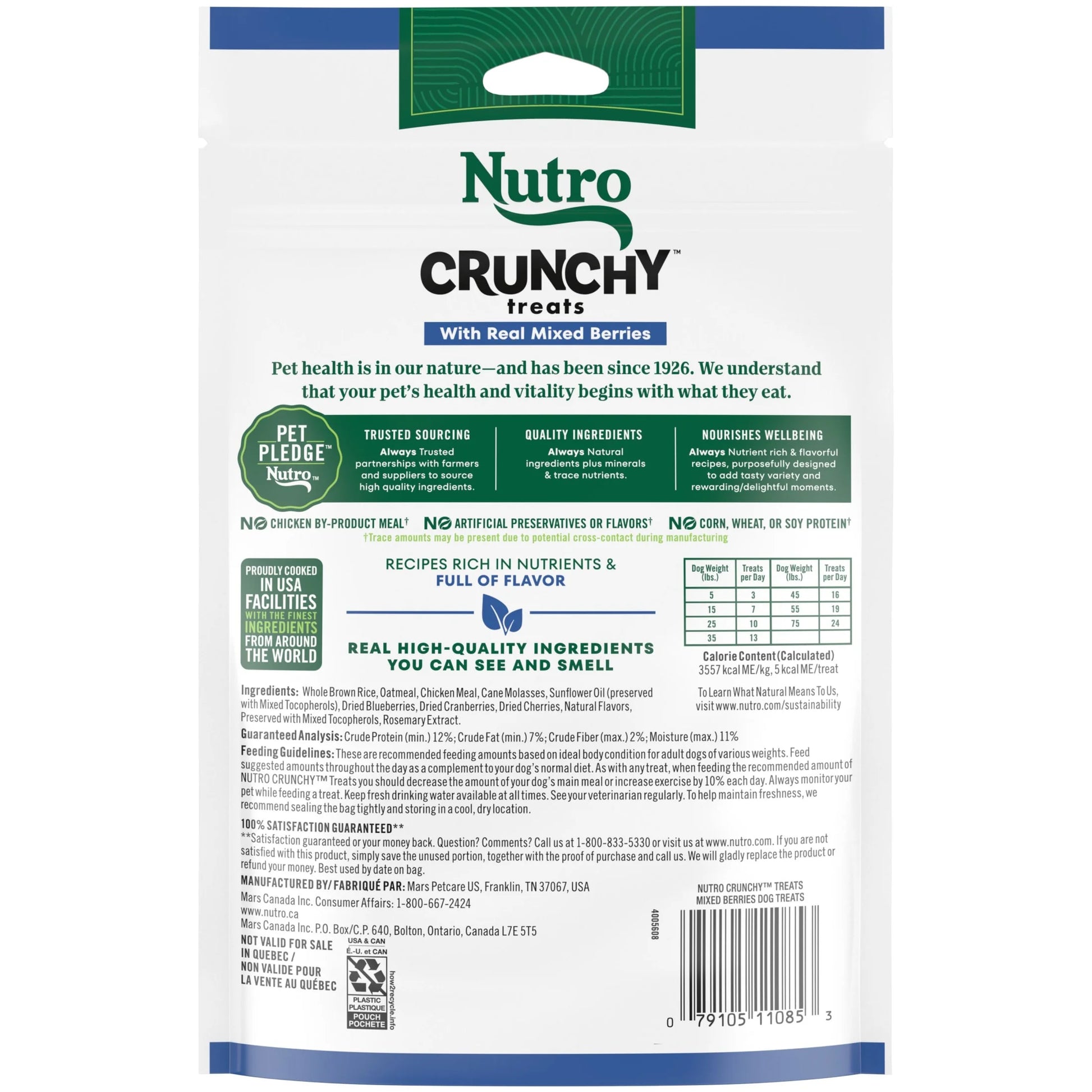Crunchy Dog Treats with Real Mixed Berries, 10 Oz. Bag