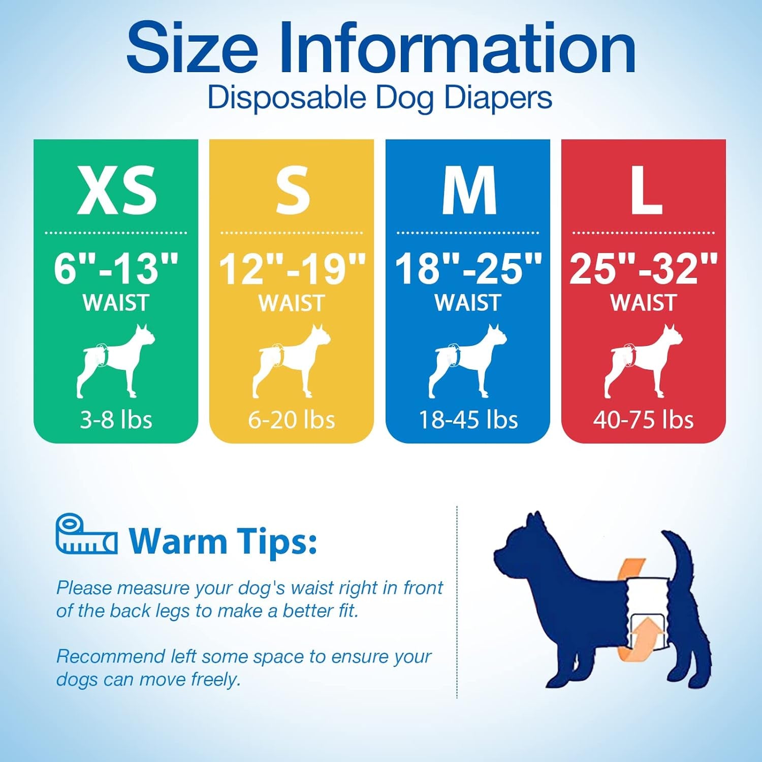 Disposable Male Wrap Dog Diaper,12Pcs,Xs