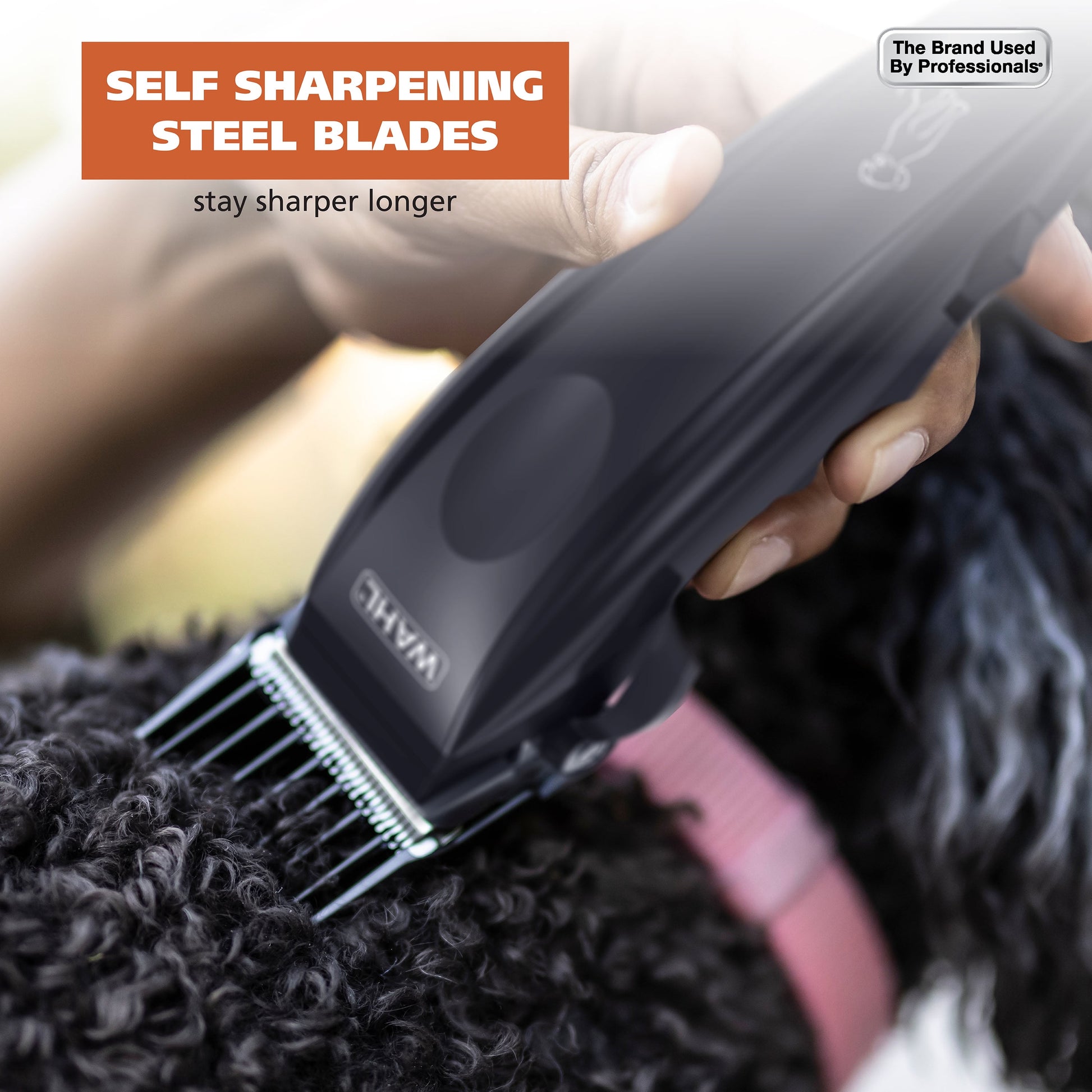 Basic Series Touch up Corded Pet Clipper, 10 Piece Dog Grooming Kit Black - 9653-1101