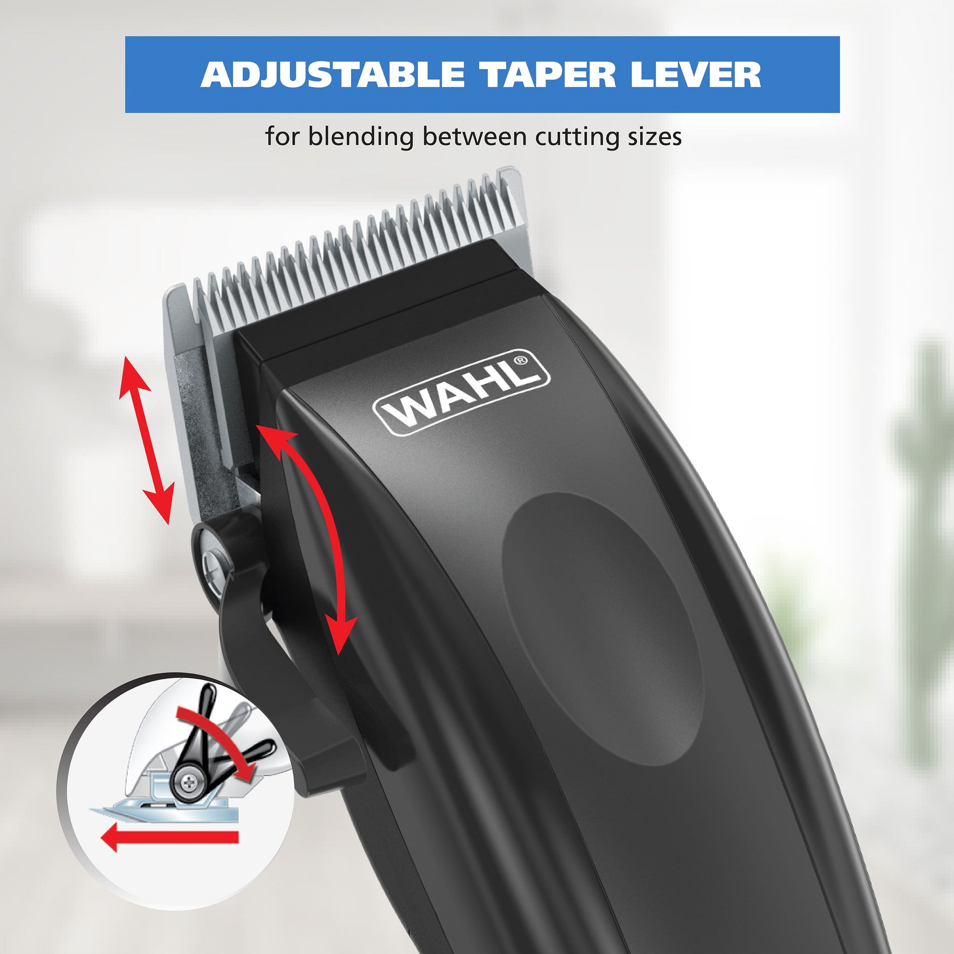 Basic Series Touch up Corded Pet Clipper, 10 Piece Dog Grooming Kit Black - 9653-1101