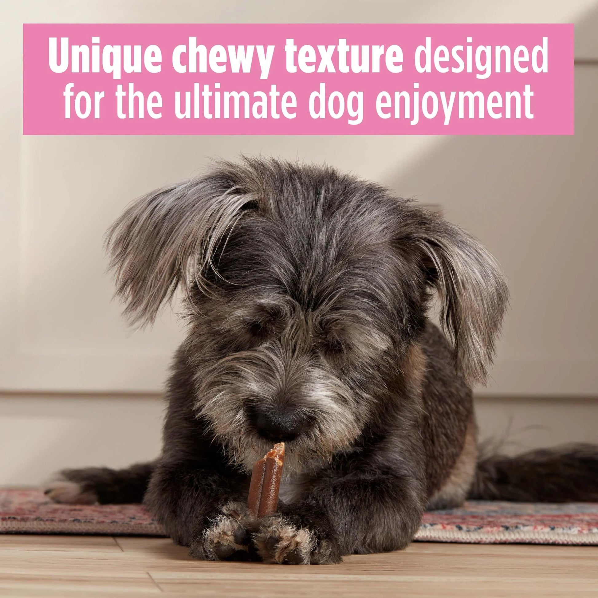 Milk Bone Mini Comfort Chews, Dog Chews with Unique Chewy Texture and Real Beef, 22.2 Oz Bag of 18 Chews