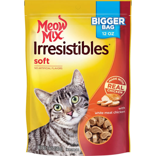 Irresistibles Soft Cat Treats with White Meat Chicken, 12 Oz Bag