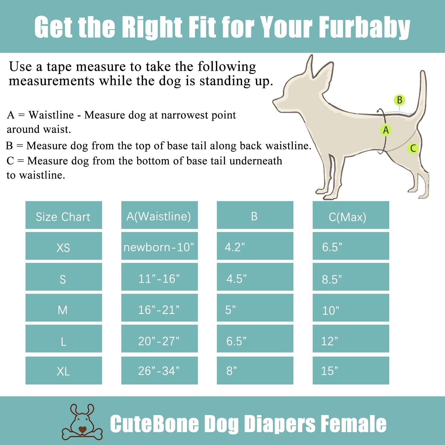 Dog Diapers Female Washable Small Medium Large 3 Pack Reusable Doggie Diapers Puppy Period Pants for Doggy Heat Cycle Peeing D75M