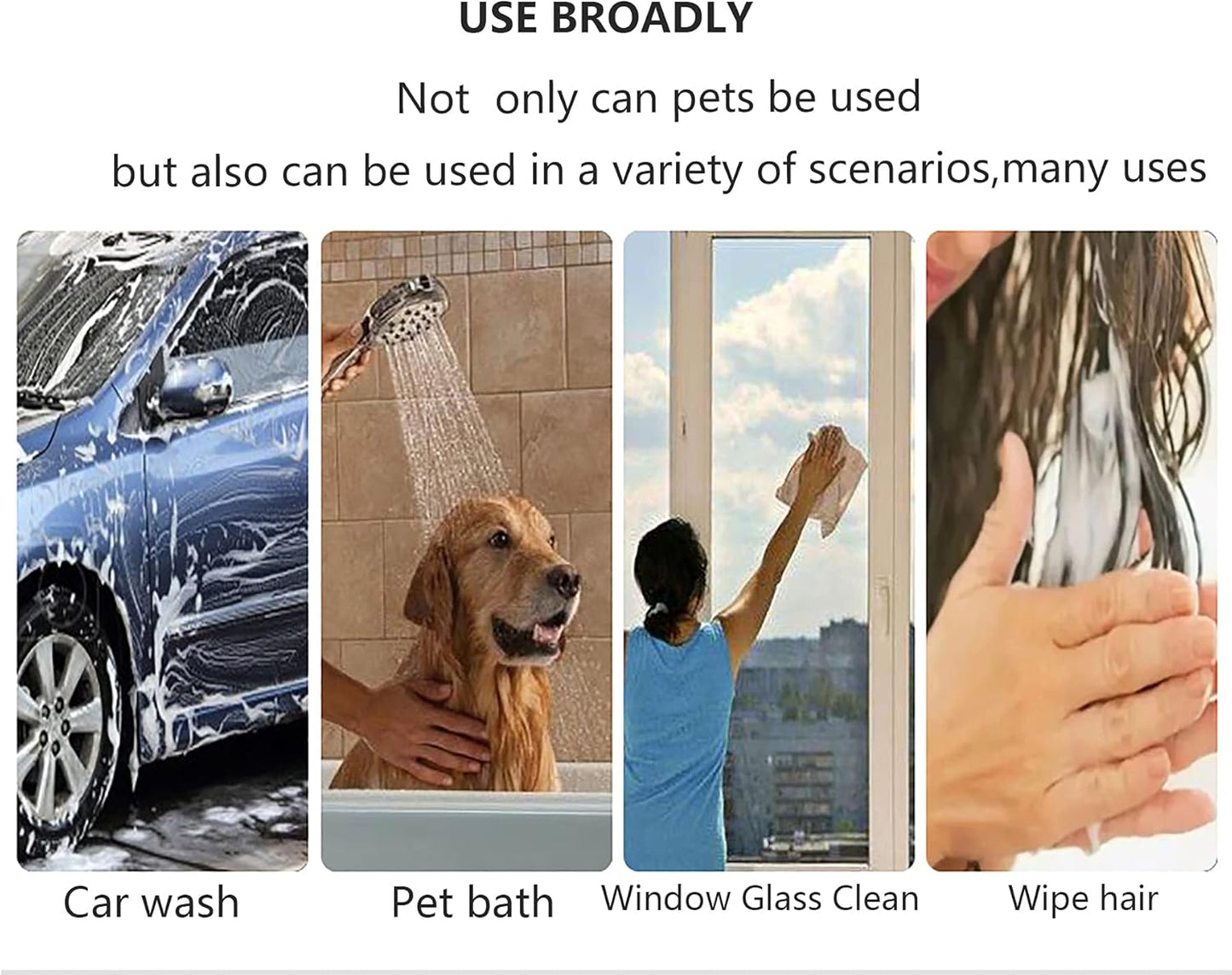 Microfiber Dog Towel Large Quick Drying Pet Towel Absorbent Chenille Dog Bath Durable Dry Towel for Dog and Cat Machine Washable-L