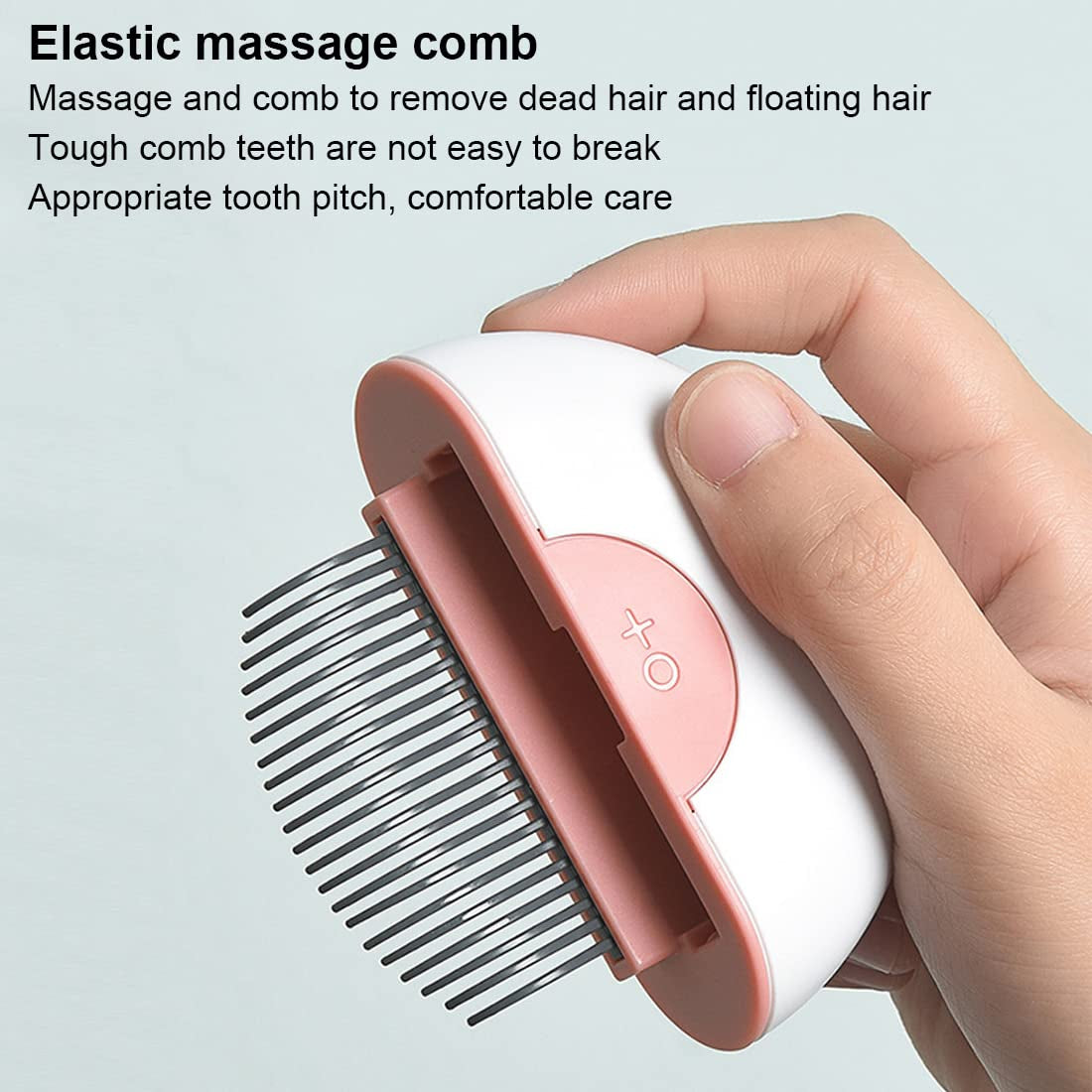 Cat Comb, 2 in 1 Massage Comb & Deshedding Brush, Portable Shell Comb for Cats, Used for Short Long Haired Puppy & Kitten & Rabbit & Little Pets (Green)